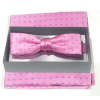 conjunto pajarita y panuelo rosa de lunares 1