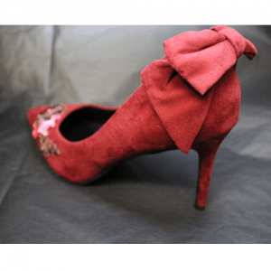 lazo zapato granate