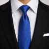 Corbata azul eléctrico lisa y elegante para hombre ideal para bodas y traje formal