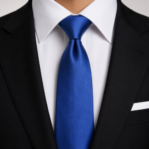 Corbata azul eléctrico lisa y elegante para hombre ideal para bodas y traje formal