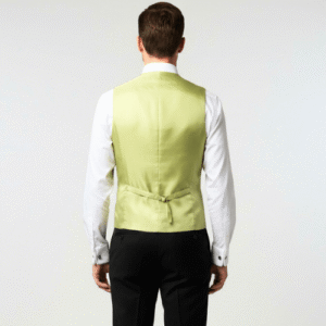 Chaleco hombre traje color amarillo limon liso rebajas (2)