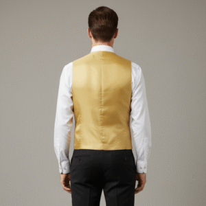 Chaleco de hombre amarillo rebajas espalda