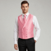 chaleco de hombre para traje color rosa ccruzado min