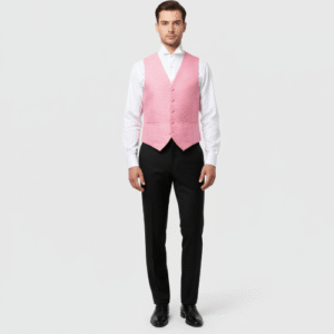 chaleco de hombre para traje ceremonia rosa con piquitos (2) min