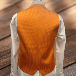 chaleco de hombre para traje naranja con piquitos rebajas hombre (3)
