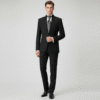 traje de hombre negro Carlo Pignatelli cuello mao (1)