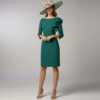Vestido de fiesta verde con volante asimétrico Invitada de boda PilukaFashion (1)