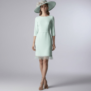 vestido fiesta verde agua espalda abierta invitada boda piluka fashion