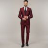 Traje Granate Ceremonia Hombre Premium Elegancia Sofisticada para Novio e Invitado de Lujo