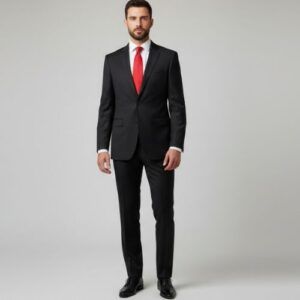 Traje Negro Hombre Slim Fit 2 Piezas Elegante