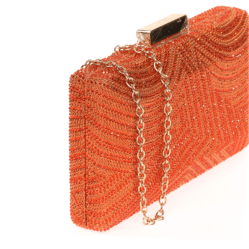 clutch fiesta pedreria naranja bolso invitada (2)