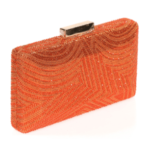 clutch fiesta pedreria naranja bolso invitada (3)