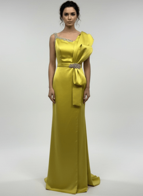 vestido de fiesta largo amarillo invitada boda valencia vestido de fiesta largo amarillo invitada boda valencia