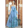 Vestido de fiesta largo azul para invitada de boda disponible en PilukaFashion Valencia con venta online en España