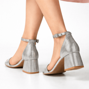 sandalia plateada tacon ancho strass pilukafashion valencia (2)